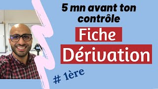 5 minutes avant ton contrôle  Fiche Dérivation [upl. by Groot]