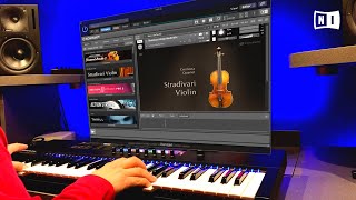 Native Instruments STRADIVARI VIOLIN with Maverick Piano  Sound Demo [upl. by Elimaj934]