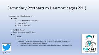 Secondary Postpartum Haemorrhage [upl. by Bethezel665]