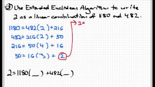 The Extended Euclidean algorithm [upl. by Dollar274]