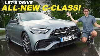 Allnew MercedesBenz CClass W206 driving REVIEW With comparison S206 Estate TModell 2022 [upl. by Brennen]