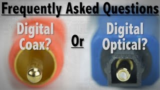 FAQ  Whats The Difference Between Digital Coax and Digital Optical Audio Cables [upl. by Agnesse]