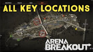 ALL Farm Key Locations Map 1  Arena Breakout [upl. by Hanfurd]