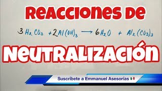 Reacciones de NEUTRALIZACIÓN ácido y base [upl. by Ender]