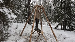 Building a Log Home in the Canadian Wilderness Pt 1 [upl. by Assira]