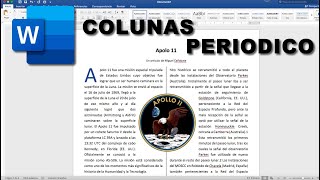 Hago un PERIODICO en WORD Mira el RESULTADO [upl. by Yllus]