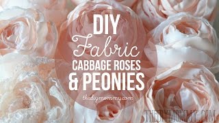 How to Make Realistic DIY Fabric Roses and Peony Flowers  The DIY Mommy [upl. by Imim902]