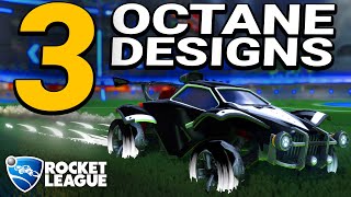 3 BLACK And WHITE Octane Designs You Should Build  Rocket League [upl. by Bunker218]