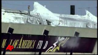 Minn Metrodome Roof Collapses After Snowstorm [upl. by Cinnamon]