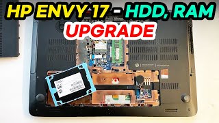 HP Envy 17 Memory amp Hard Drive Upgrade RAM SSD Replacement [upl. by Orfield]