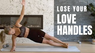 LOVE HANDLES  Oblique Workout With Weights [upl. by Babs]