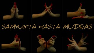 SAMYUKTA HASTA  double hand gestures with meaning  kaladarpan  bharatnayam  classical dance [upl. by Kone]