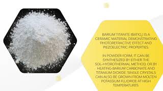 Barium Titanite  Properties applications and available forms  Material spotlight [upl. by Larret]