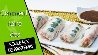 Comment faire des rouleaux de printemps  La recette facile [upl. by Culliton991]