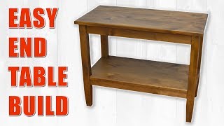 Colin Knechts Easy End Table Build  Side Table DIY [upl. by Odrahcir215]