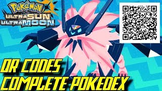 Pokémon Ultra Sun and Ultra Moon  Complete Pokédex ALL QR Codes amp Shinies [upl. by Obara]