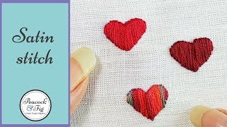 Satin stitch embroidery tutorial a beginners guide [upl. by Yecniuq901]