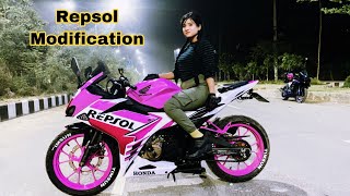 Repsol New Modification  Rider girl Sakira Sahrin Dipa  Repsol Girl [upl. by Erina]