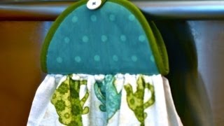 Make A Hanging Potholder Dishtowel [upl. by Reginauld]