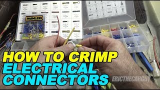 How To Crimp Electrical Connectors [upl. by Wixted358]