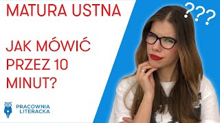 Matura ustna z polskiego  jak mówić przez 10 minut maturaustna matura2020 matura [upl. by Stephanie]