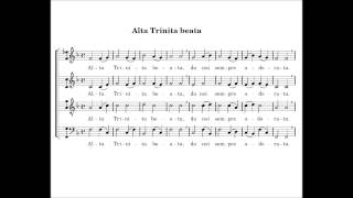 Alta Trinita Beata  with score [upl. by Tala]