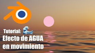 ANIMACIÓN DE AGUA EN MOVIMIENTO FÁCIL Tutorial Blender en Español [upl. by Dawkins998]