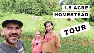 15 Acre Homestead TOUR homesteading family [upl. by Haram]