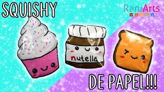 Haz SQUISHIES de PAPEL Super fáciles [upl. by Ytsirhc48]