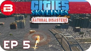 Cities Skylines Natural Disasters Gameplay  WORST DISASTER EVER Hard Scenario 5 [upl. by Anial]