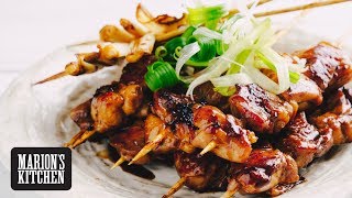 Teriyaki Chicken Skewers  Marions Kitchen [upl. by Searcy270]