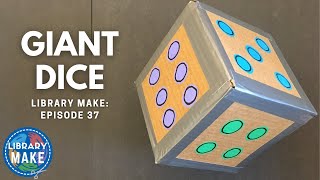 DIY Literacy Giant Dice LIBRARY MAKE [upl. by Yvan572]