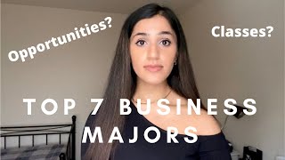 BUSINESS DEGREE EXPLAINED Top 7 Most Common Business Majors [upl. by Lamej92]