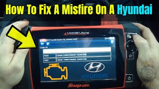 Misfire Diagnostic On A Hyundai  DIY Tips [upl. by Rizzi]