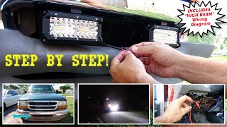 How To Wire Up amp Install LED Light Bars [upl. by Ahseyt973]