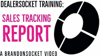 DealerSocket Training Sales Tracking Report [upl. by Twitt]