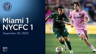 Match Highlights  Inter Miami CF 11 NYCFC  September 30 2023 [upl. by Rocky]