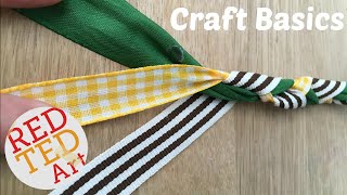 How to Braid 3 Strands Crafts Basics [upl. by Anileba]