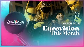 Eurovision This Month  March 2022 Contest News [upl. by Anaujait]