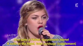 Jour 1  Louane  English amp French Lyrics Paroles Translation Music of France [upl. by Vories]