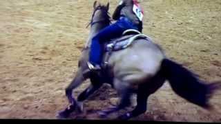 2013 nfr barrel racing round 1 [upl. by Diva]