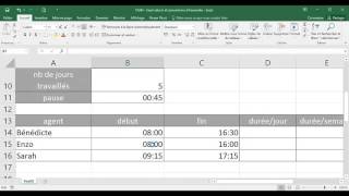 Excel  2 Opérationnel  Cours Calculs et conversion d heure [upl. by Anonyw]