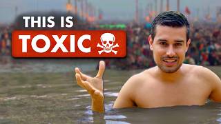 How Dirty was Ganga River during Mahakumbh  Dhruv Rathee [upl. by Nilyad]