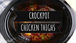 Crockpot Chicken Thighs Bone In [upl. by Ecnahoy733]