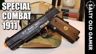 WG Special Combat 1911  SaltyOldGamer Airsoft Review [upl. by Admama170]