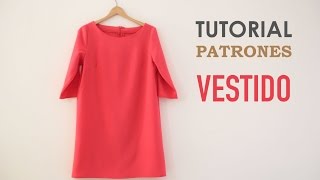 DIY Tutorial y patrones Vestido de Mujer [upl. by Koslo]