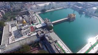 GOLDEN TEMPLE  HARMANDHIR SAHIB  AERIAL 4K VIDEO [upl. by Amikehs]