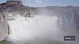 Sky7 aerial 4K video of Shoshone Falls [upl. by Nevuer]