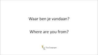 Learn Dutch English  Basic conversation  Nederlands Engels sentences  zinnen 1 [upl. by Kabab131]