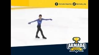 Donovan Carrillo patinador mexicano califica al Mundial de patinaje artístic [upl. by Lavotsirc50]